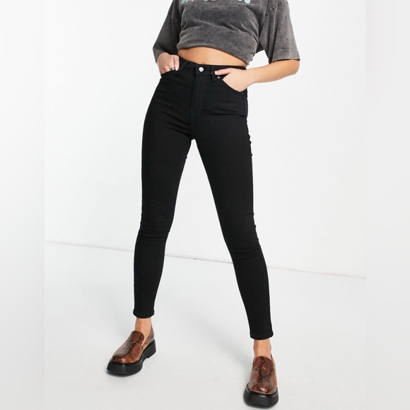 Topshop Jamie Jeans, Black - Picture 1 of 4